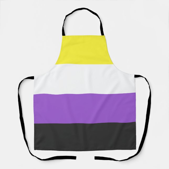 Flag für nichtbinäre Pride Schürze (Vorderseite)