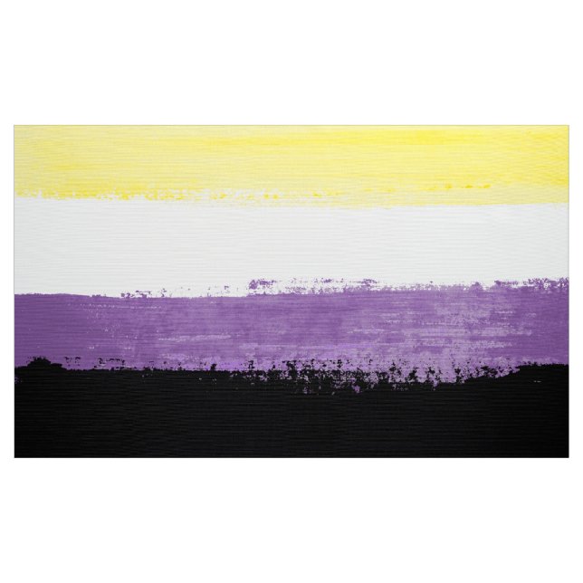 Flag für nichtbinäre Pride Stoff (Yard (91,4 cm))