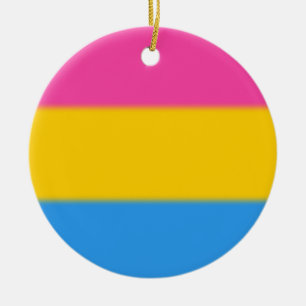 Flag für Pansexual Pride Keramik Ornament