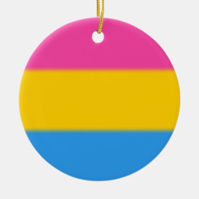 Flag für Pansexual Pride Keramik Ornament (Vorne)