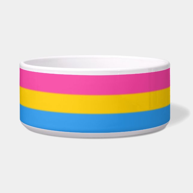 Flag für Pansexual Pride Napf (Vorderseite)