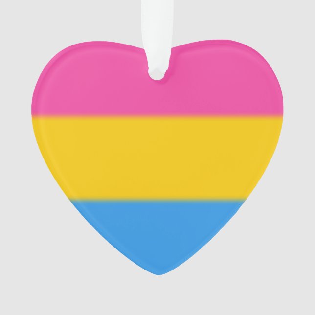 Flag für Pansexual Pride Ornament (Vorderseite)