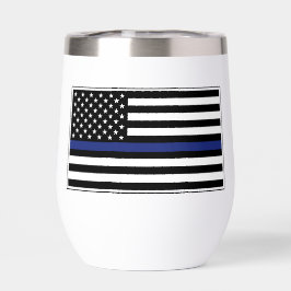 Flag für Polizeibeamte der personalisierten blauen