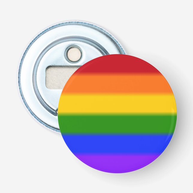 Flag für Regenbogen-Gay Pride Flaschenöffner (Vorderseite)
