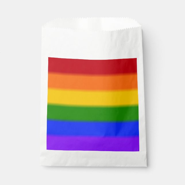 Flag für Regenbogen-Gay Pride Geschenktütchen (Vorderseite)