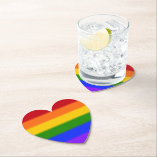 Flag für Regenbogen-Gay Pride Untersetzer