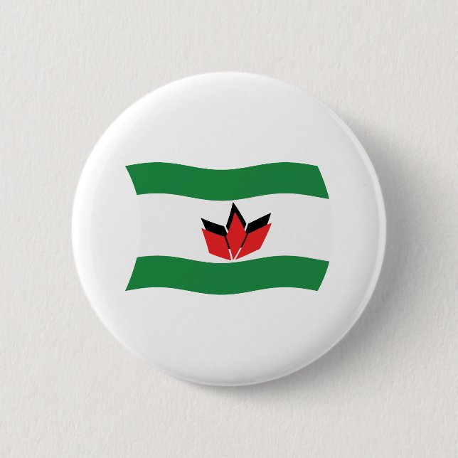 Flag für ungarische Bürger Button (Vorderseite)