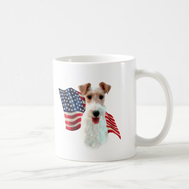 Flag für Wire Fox Terrier Kaffeetasse (Rechts)