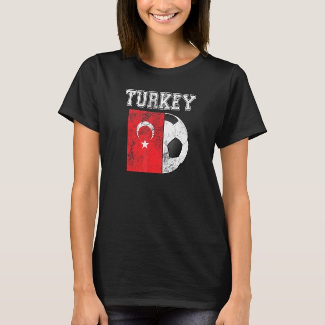 Flag Fußball Futbol Football T-Shirt (Vorderseite)