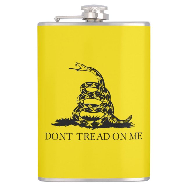Flag Gadsden Rattlesnake: Revolutionärer Krieg 177 Flachmann (Vorderseite)