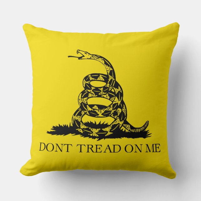 Flag Gadsden Rattlesnake: Revolutionärer Krieg 177 Kissen (Vorderseite)