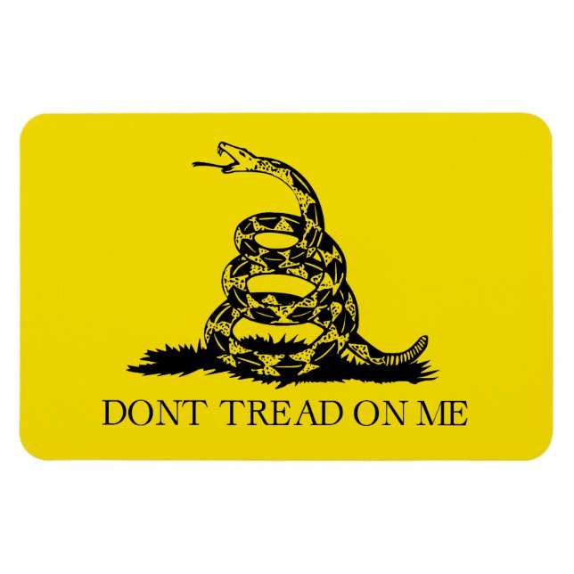 Flag Gadsden Rattlesnake: Revolutionärer Krieg 177 Magnet (Horizontal)