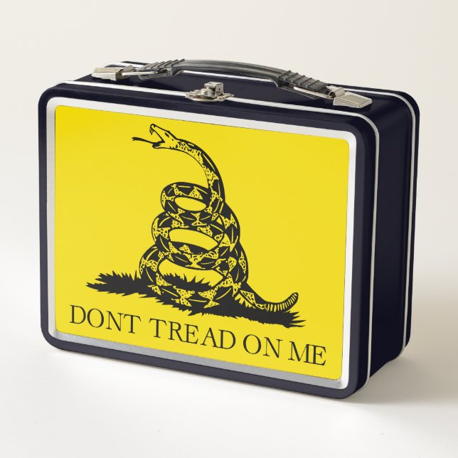 Flag Gadsden Rattlesnake: Revolutionärer Krieg 177 Metall Brotdose (Vorderseite)