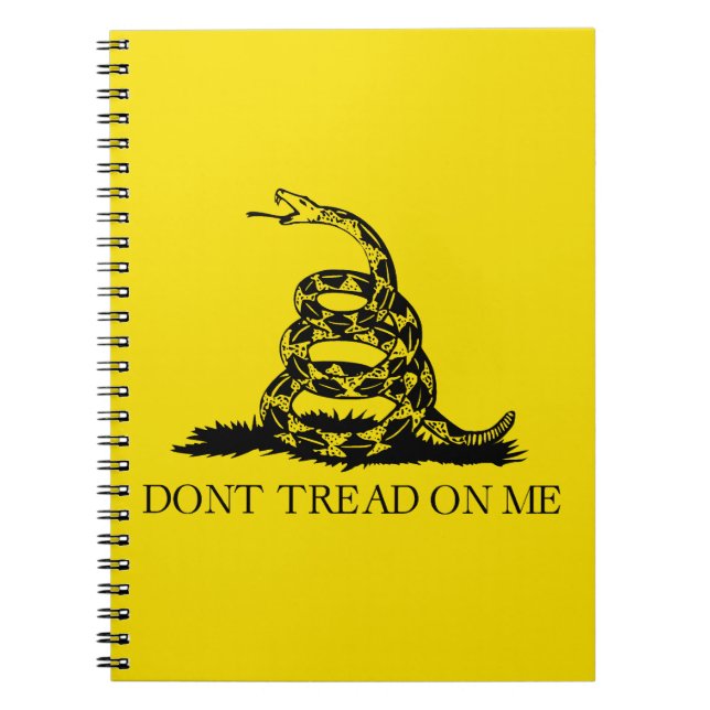 Flag Gadsden Rattlesnake: Revolutionärer Krieg 177 Notizblock (Vorderseite)
