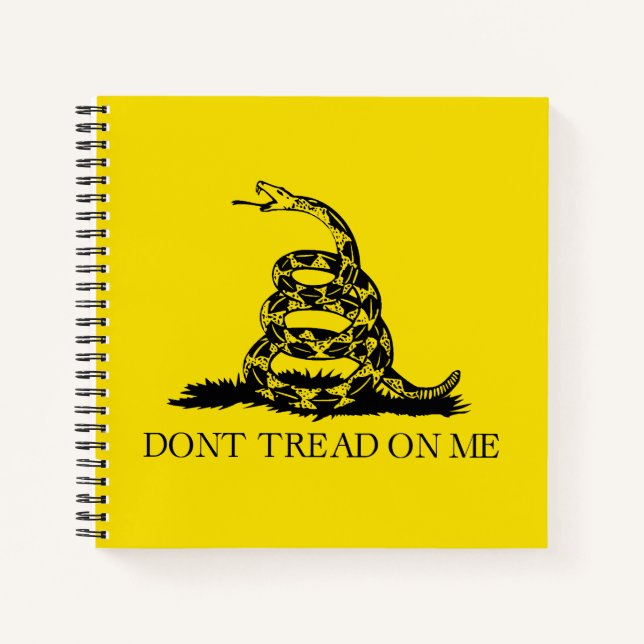 Flag Gadsden Rattlesnake: Revolutionärer Krieg 177 Notizbuch (Vorderseite)