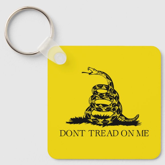 Flag Gadsden Rattlesnake: Revolutionärer Krieg 177 Schlüsselanhänger (Vorderseite)