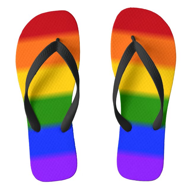 Flag-Gay Pride Flip Flops (Fußbett)