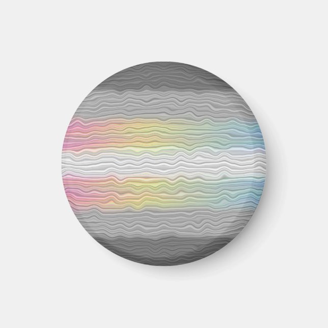 Flag Groovy Boho Trippy Abstrakt Demifluid Pride Magnet (Vorne)
