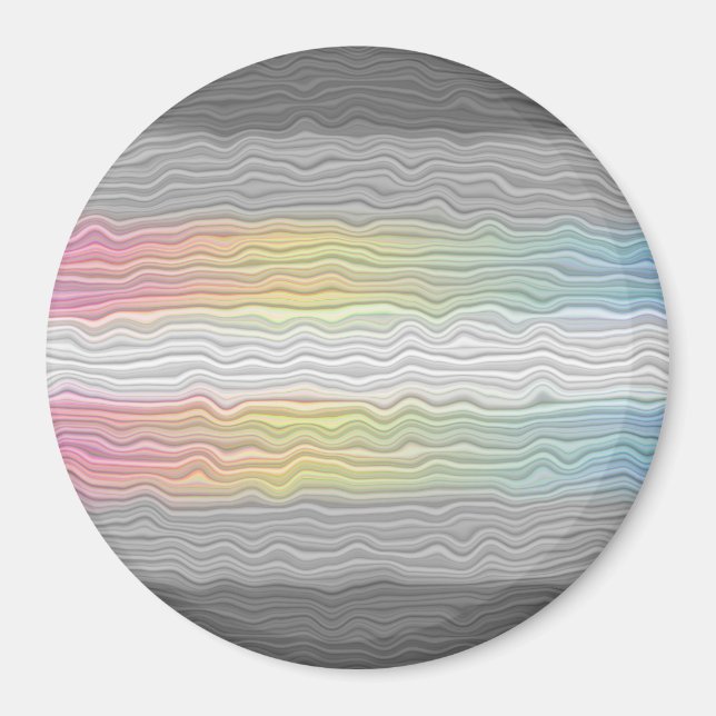 Flag Groovy Boho Trippy Abstrakt Demifluid Pride Magnet (Vorne)