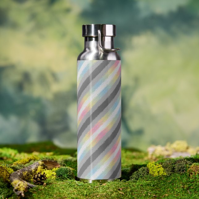 Flag Groovy Boho Trippy Abstrakt Demifluid Pride Trinkflasche (Außenbereich)