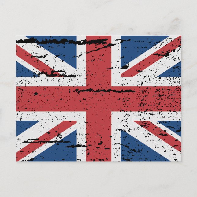 FLAG GROSSBRITANNIEN POSTKARTE (Vorderseite)