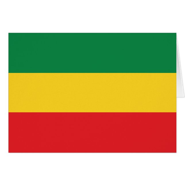 Flag Grün, Gold (Gelb) und Rot (Vorderseite (Horizontal))