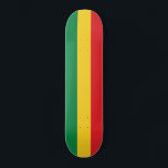 Flag Grün, Gold (Gelb) und Rot Skateboard<br><div class="desc">Die Farben Grün,  Gold (Gelb) und Rot. Vintage Alte Schule Alternative Hip Hop T Shirts Bekleidung,  Hats,  Sticker,  Smart Phone Cases und mehr.</div>
