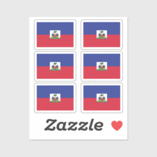 Flag Haiti Collection Pack von 6 Aufkleber