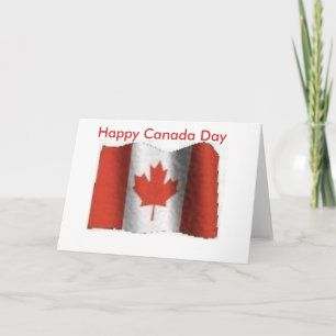 flag, Happy Canada Day Karte