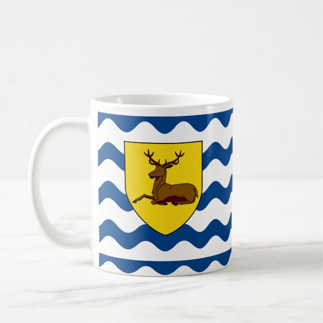Flag Hertfordshire Coffee Tasse (Links)