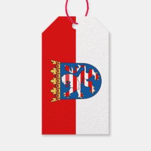 Flag Hesse-Geschenketiketts Geschenkanhänger