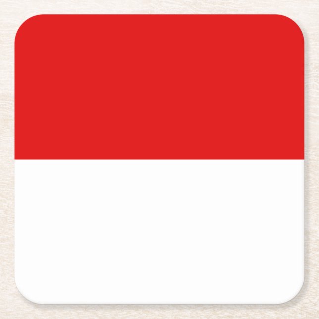 Flag Hesse Square Paper Untersetzer (Vorderseite)