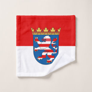 Flag Hesse Wash Cloth Waschlappen