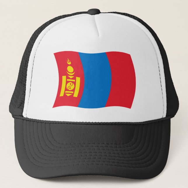 Flag-Hut der Mongolei Truckerkappe (Vorderseite)