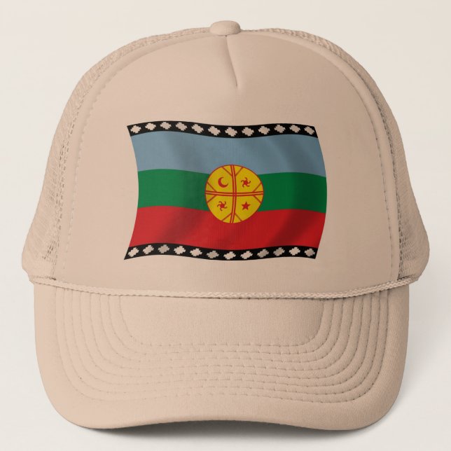 Flag-Hut für Mapuches Truckerkappe (Vorderseite)