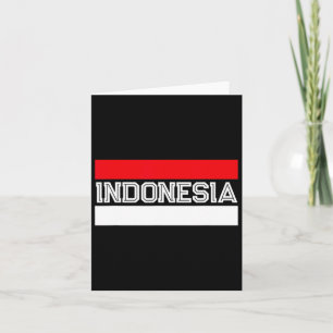 Flag Indonesischer Unabhängigkeitstag Karte