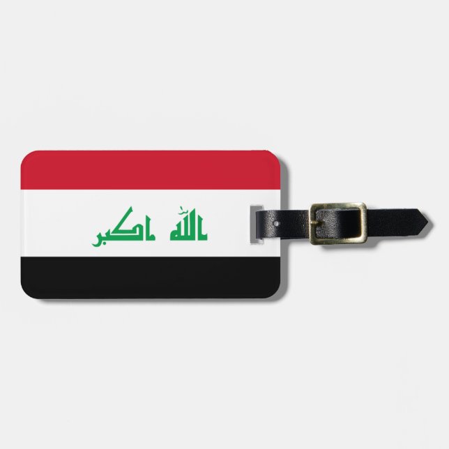 Flag Irak Easy ID Personal Gepäckanhänger (Vorderseite horizontal)