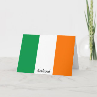 Flag Irland Note Card Karte
