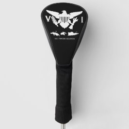 Flag & Islands, Black & White, Jungfrau Golf Headcover
