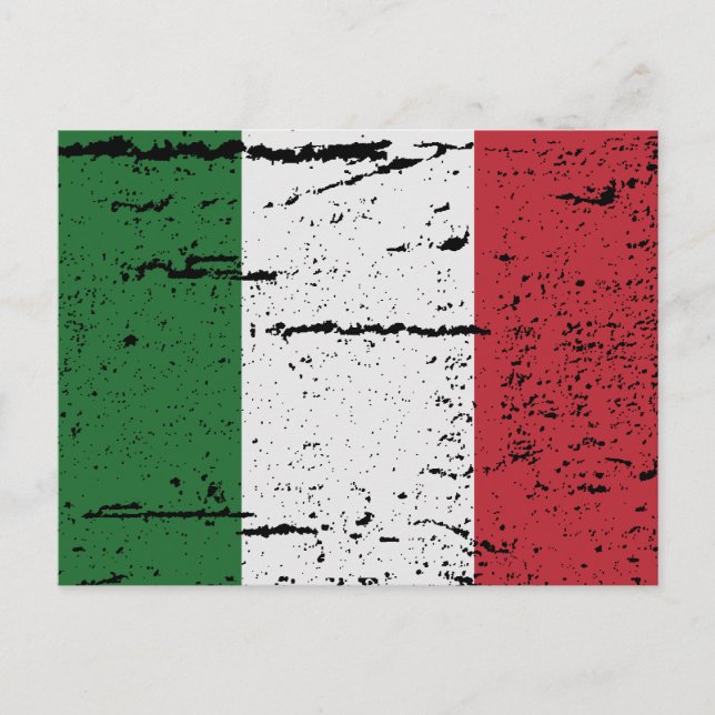 FLAG ITALIENS POSTKARTE (Vorderseite)