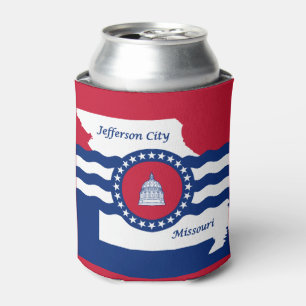 Flag Jefferson City, Missouri Can Cooler Dosenkühler