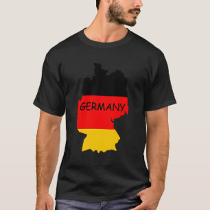 Flag-Karte Deutschland T-Shirt