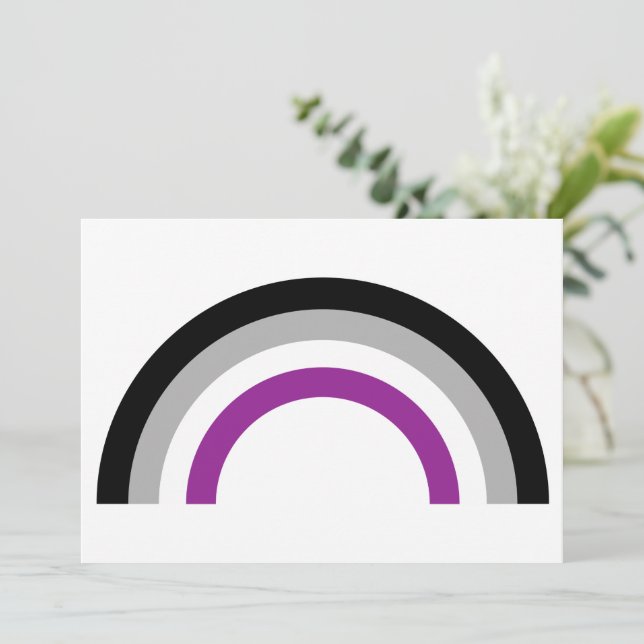 Flag-Karte für den asexuellen Prix (Stehend Vorderseite)