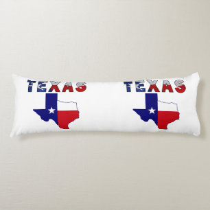 Flag-Karte mit Texas Seitenschläferkissen