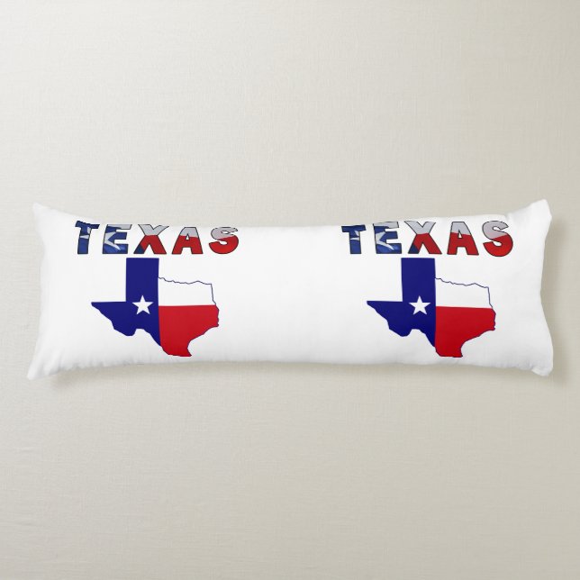 Flag-Karte mit Texas Seitenschläferkissen (Vorderseite)