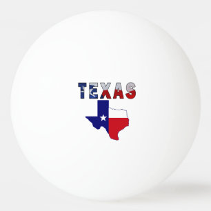 Flag-Karte mit Texas Tischtennisball