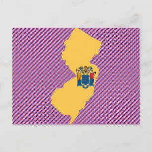Flag-Karte New Jersey Postkarte