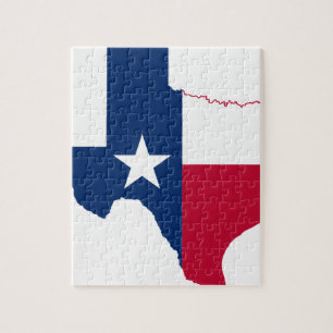 Flag-Karte von Texas