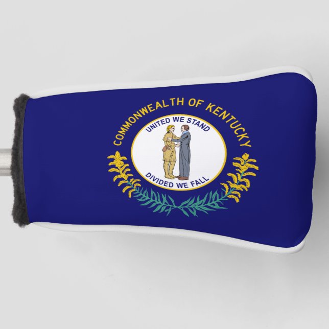Flag Kentucky Golf Head Cover Golf Headcover (Vorderseite)
