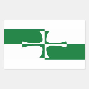 Flag Kirkcudbright/r rechteckige Aufkleber